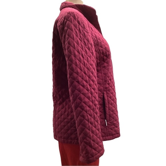 Worthington Plum Quilted Jacket Preowned - Picture 2 of 7